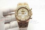 Perfect Replica Audemars Piguet Royal Oak Yellow Gold Diamond 42mm Watch 26320OR 26320BA 26320ST